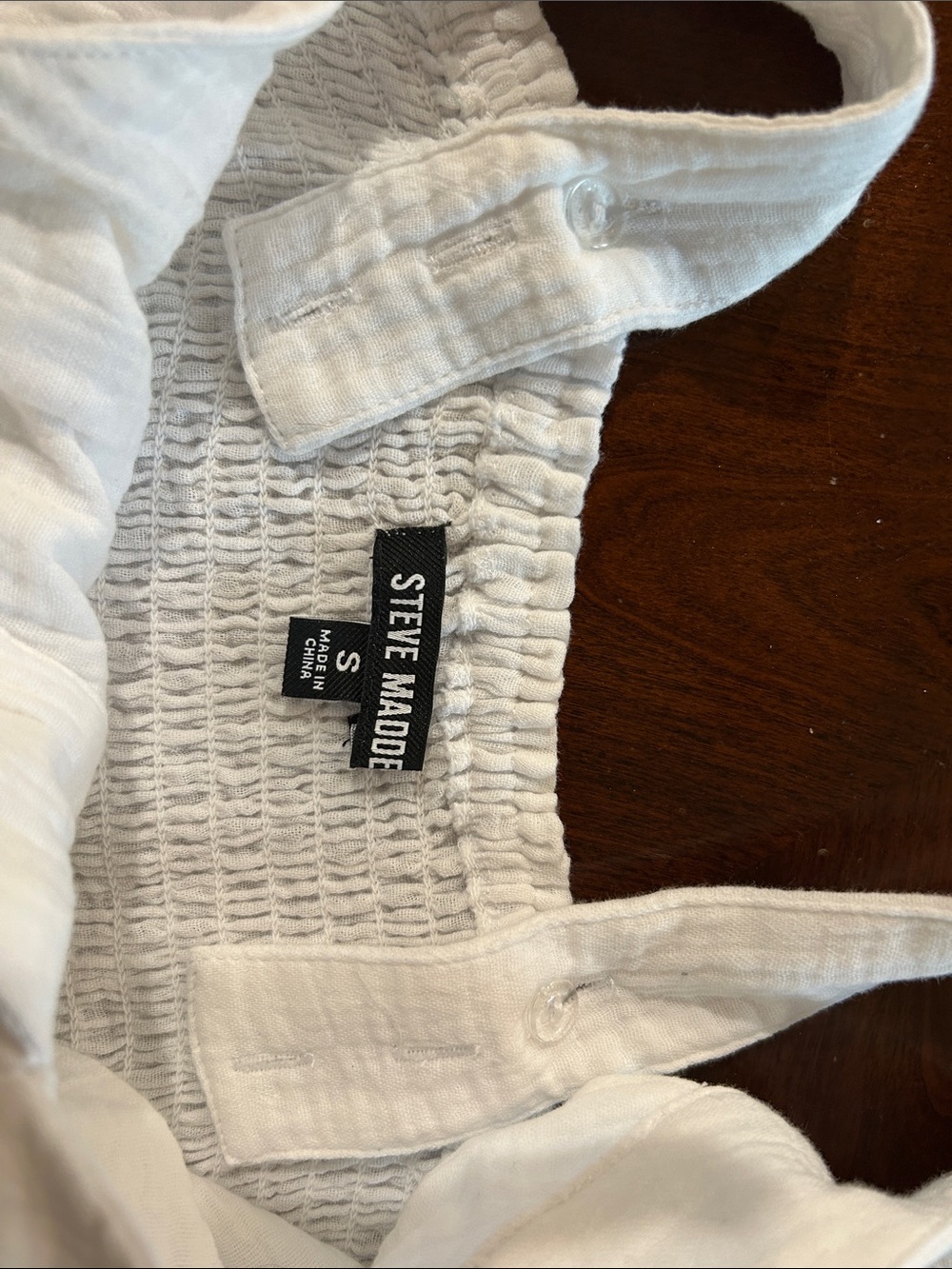 Steve Madden White Sleeveless V-Neck Maxi Dress - Picture 3 of 3